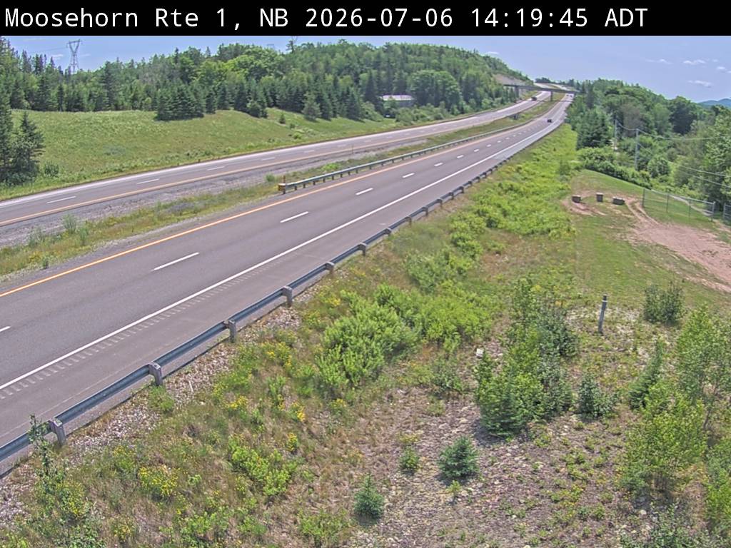 Web Cam image of Moosehorn Creek (NB Highway 1)