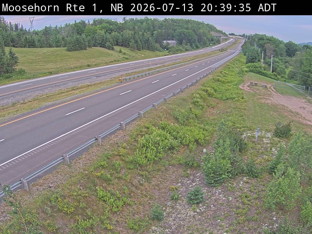 Web Cam image of Moosehorn Creek (NB Highway 1)