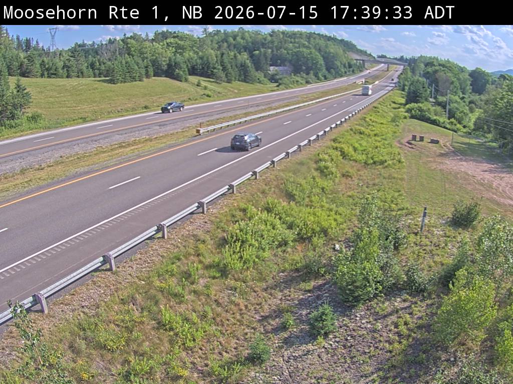 Web Cam image of Moosehorn Creek (NB Highway 1)