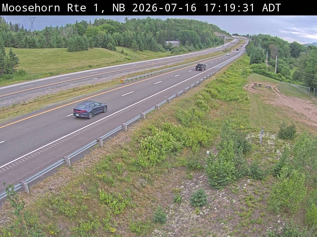 Web Cam image of Moosehorn Creek (NB Highway 1)