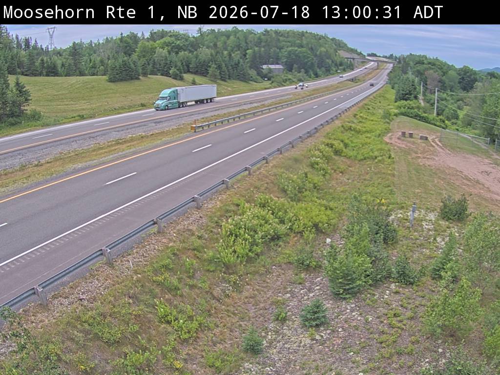 Web Cam image of Moosehorn Creek (NB Highway 1)