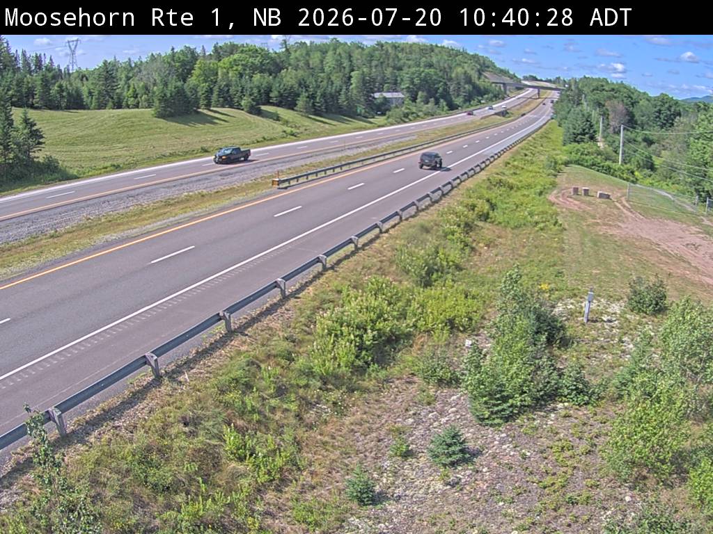Web Cam image of Moosehorn Creek (NB Highway 1)