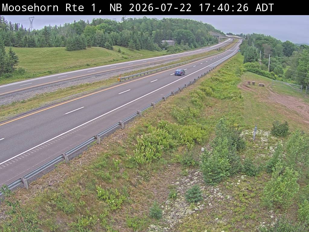 Web Cam image of Moosehorn Creek (NB Highway 1)