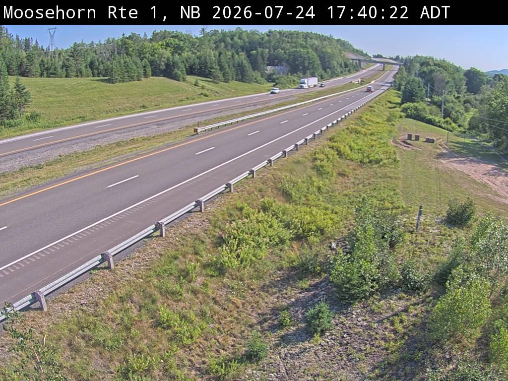 Web Cam image of Moosehorn Creek (NB Highway 1)
