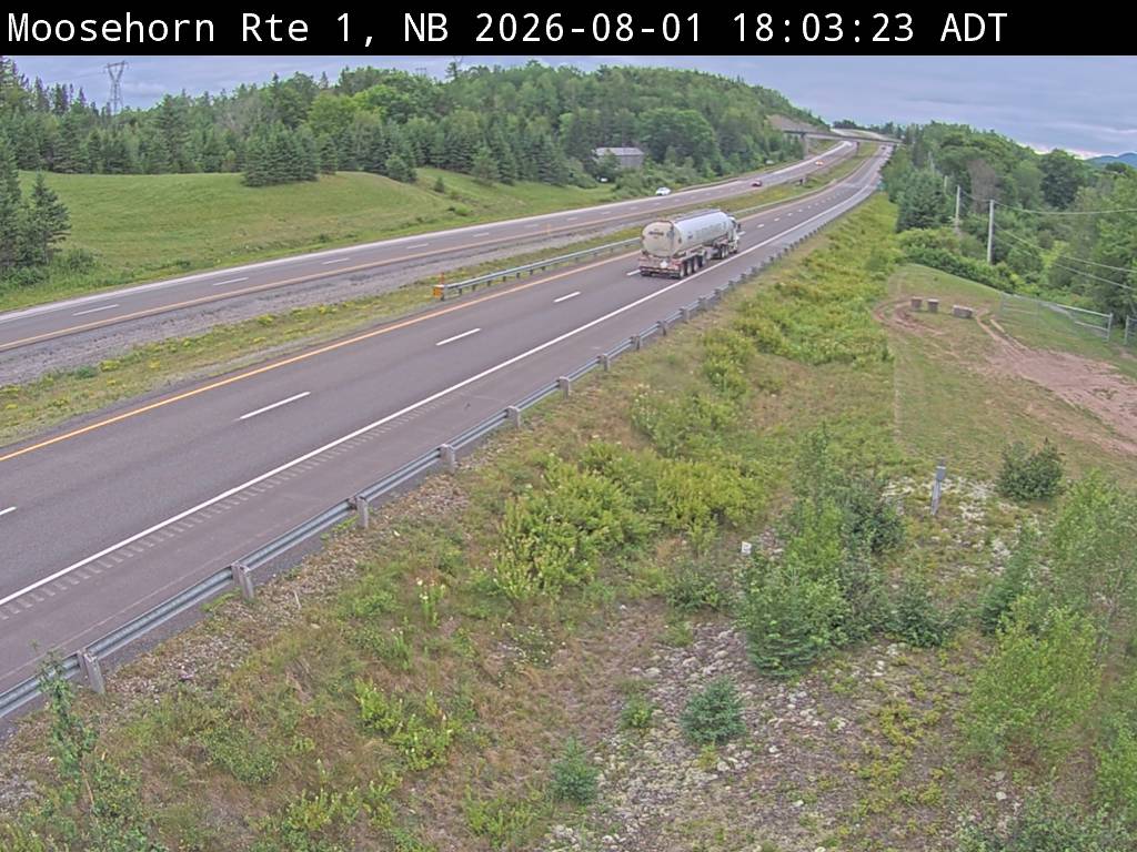 Web Cam image of Moosehorn Creek (NB Highway 1)