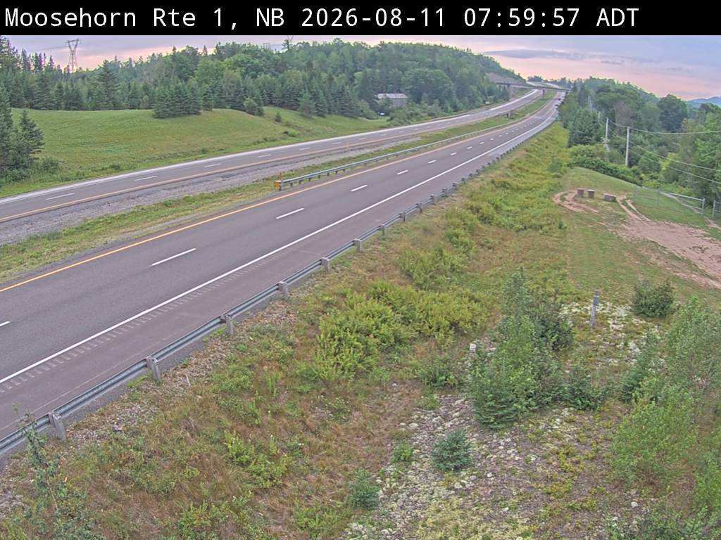 Web Cam image of Moosehorn Creek (NB Highway 1)