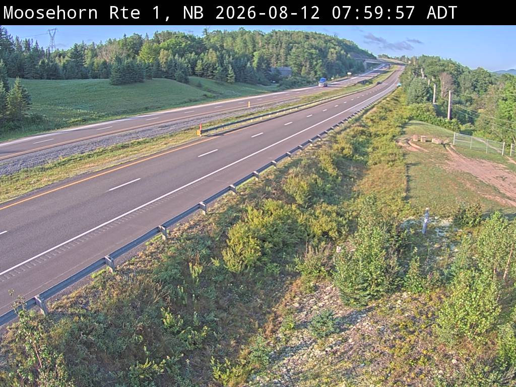 Web Cam image of Moosehorn Creek (NB Highway 1)
