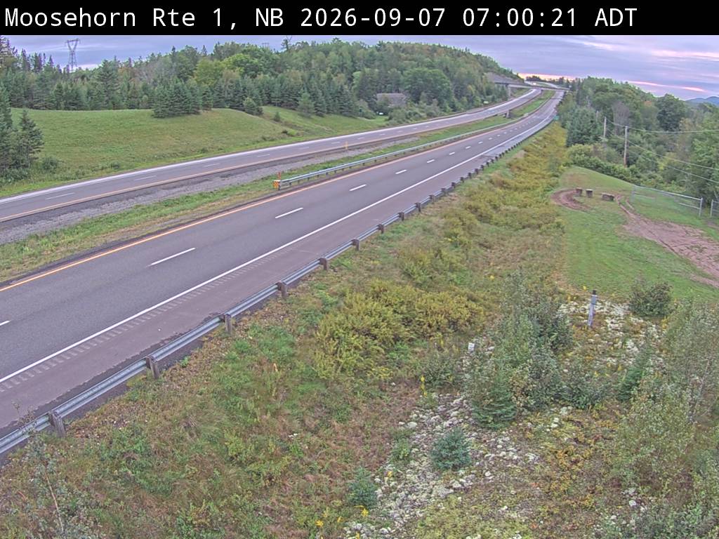 Web Cam image of Moosehorn Creek (NB Highway 1)