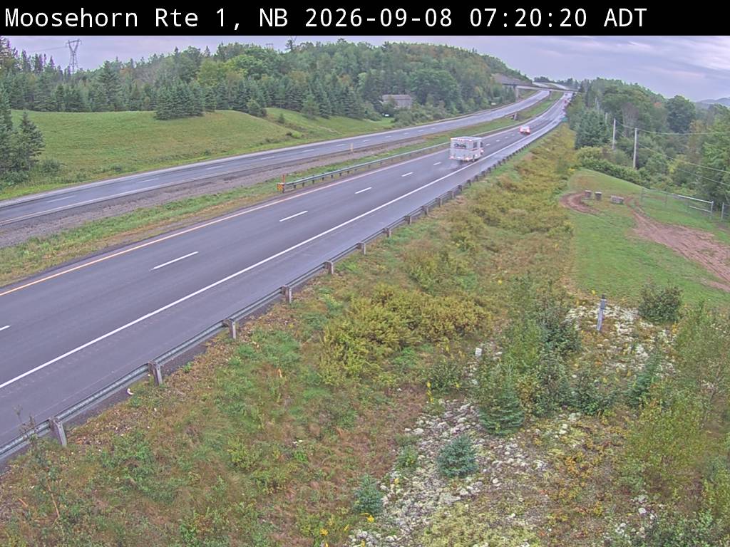 Web Cam image of Moosehorn Creek (NB Highway 1)