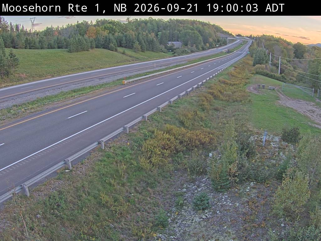 Web Cam image of Moosehorn Creek (NB Highway 1)