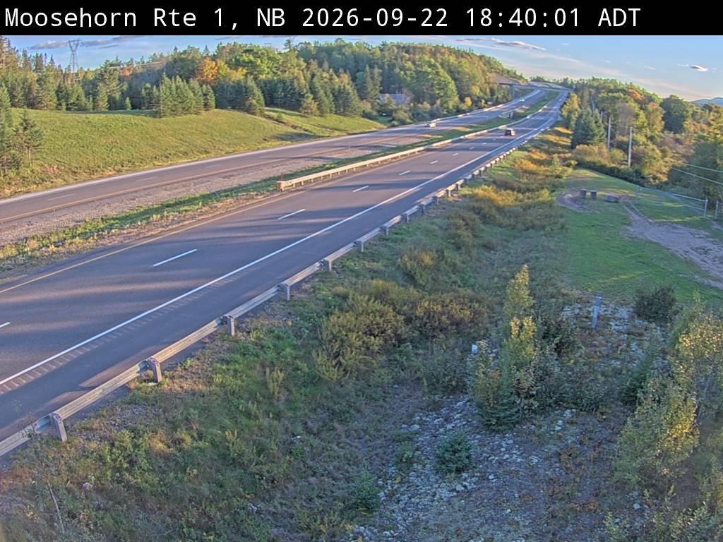Web Cam image of Moosehorn Creek (NB Highway 1)