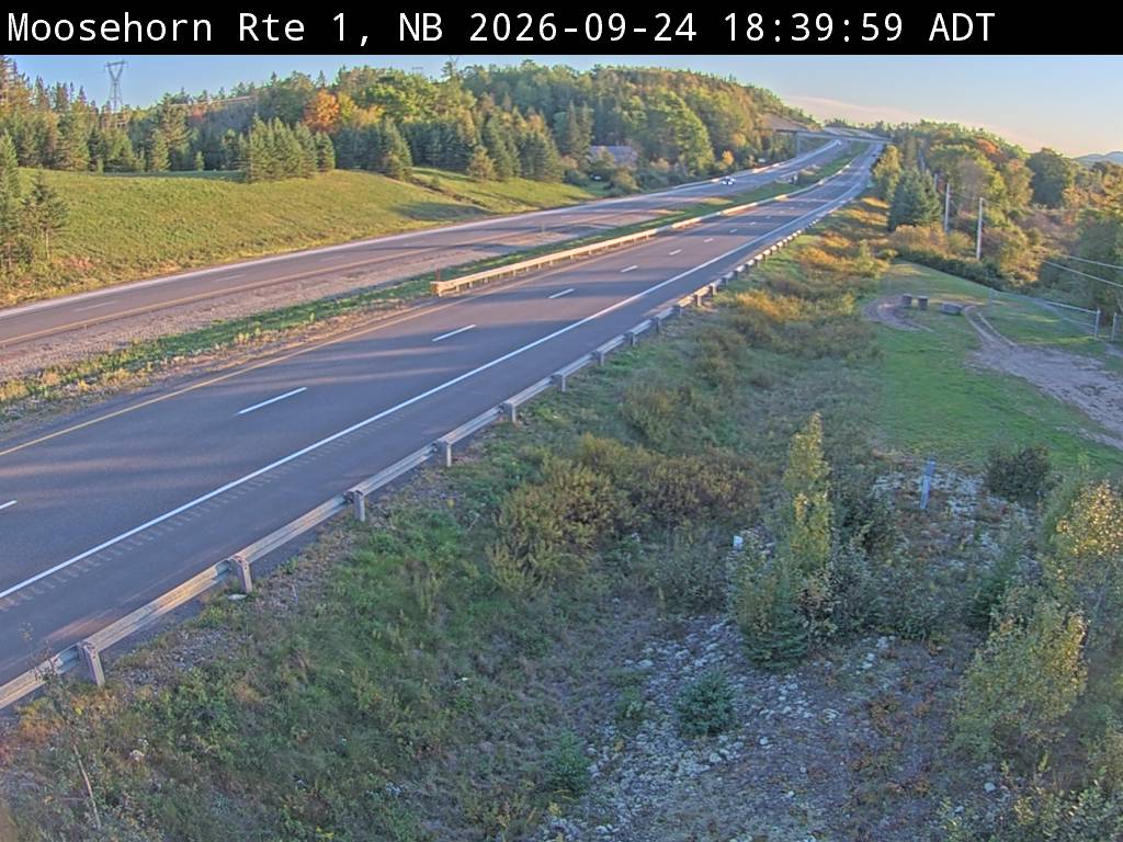 Web Cam image of Moosehorn Creek (NB Highway 1)