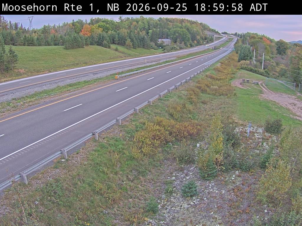 Web Cam image of Moosehorn Creek (NB Highway 1)