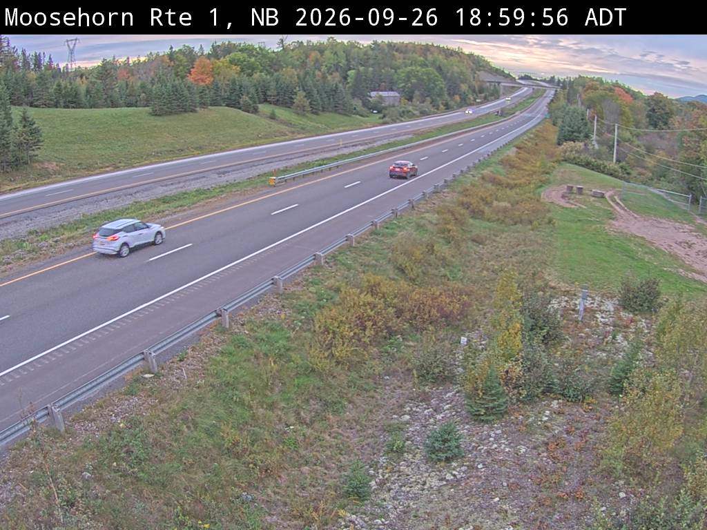 Web Cam image of Moosehorn Creek (NB Highway 1)