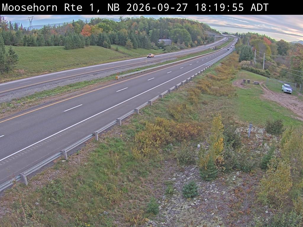 Web Cam image of Moosehorn Creek (NB Highway 1)