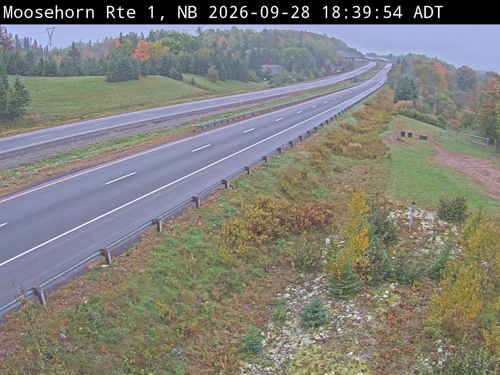 Web Cam image of Moosehorn Creek (NB Highway 1)