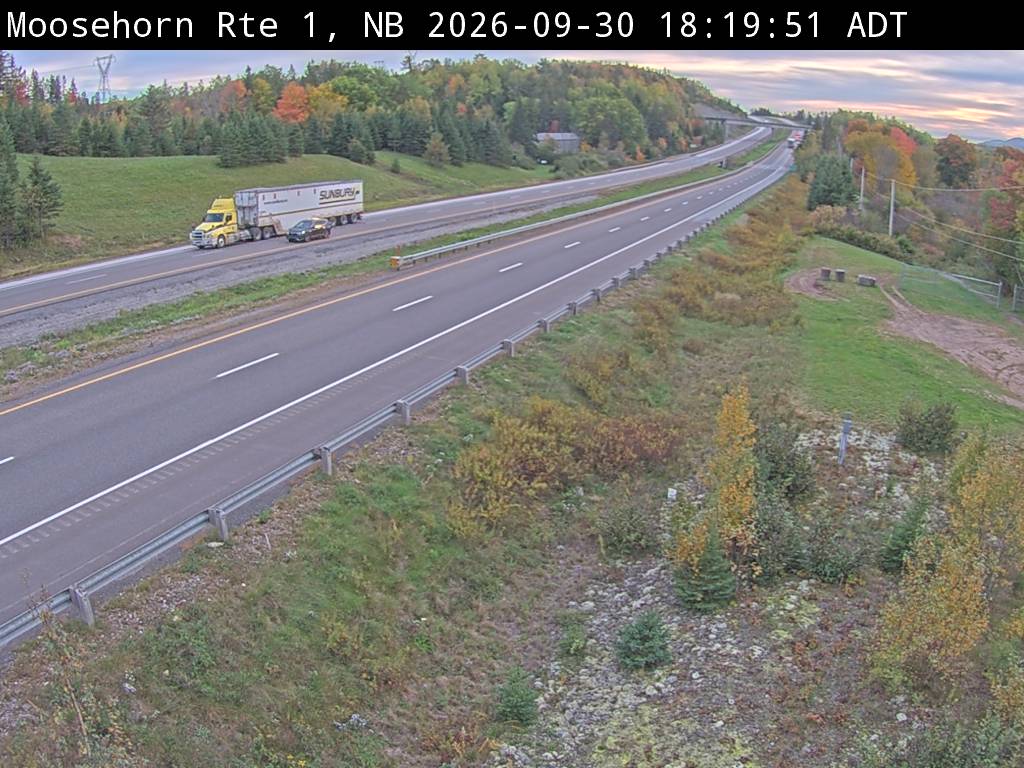 Web Cam image of Moosehorn Creek (NB Highway 1)
