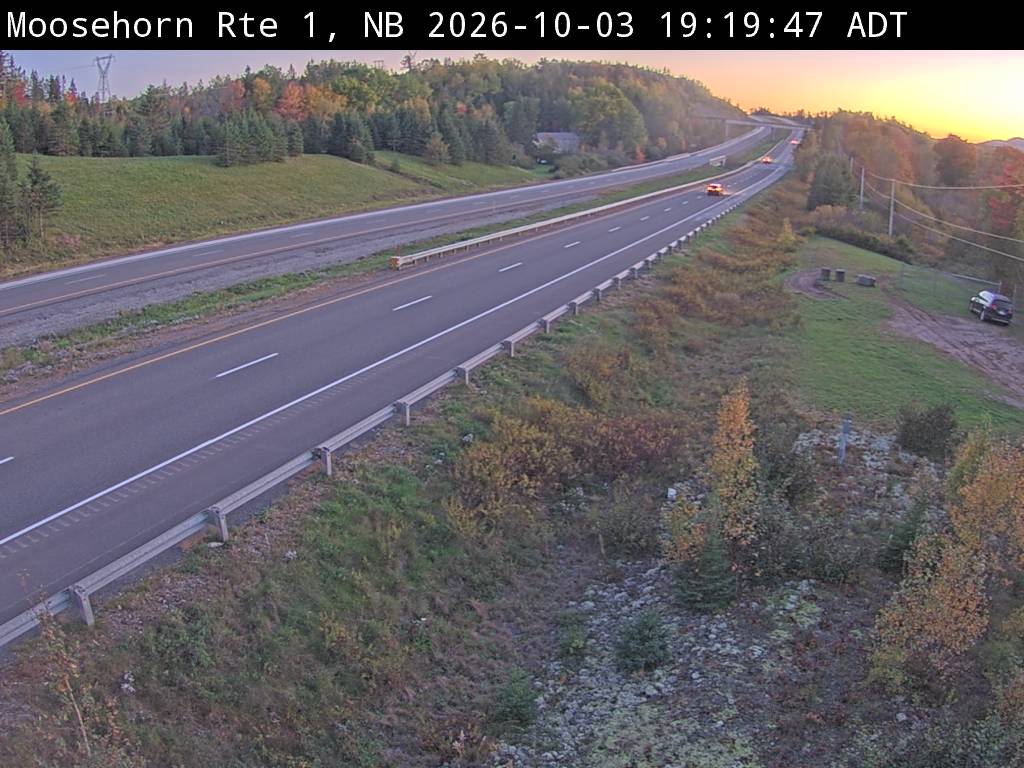 Web Cam image of Moosehorn Creek (NB Highway 1)