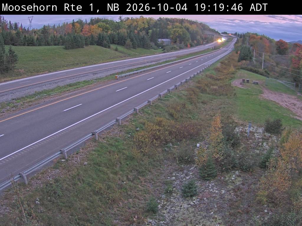 Web Cam image of Moosehorn Creek (NB Highway 1)