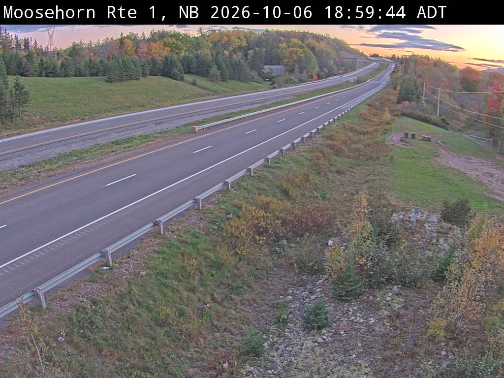 Web Cam image of Moosehorn Creek (NB Highway 1)
