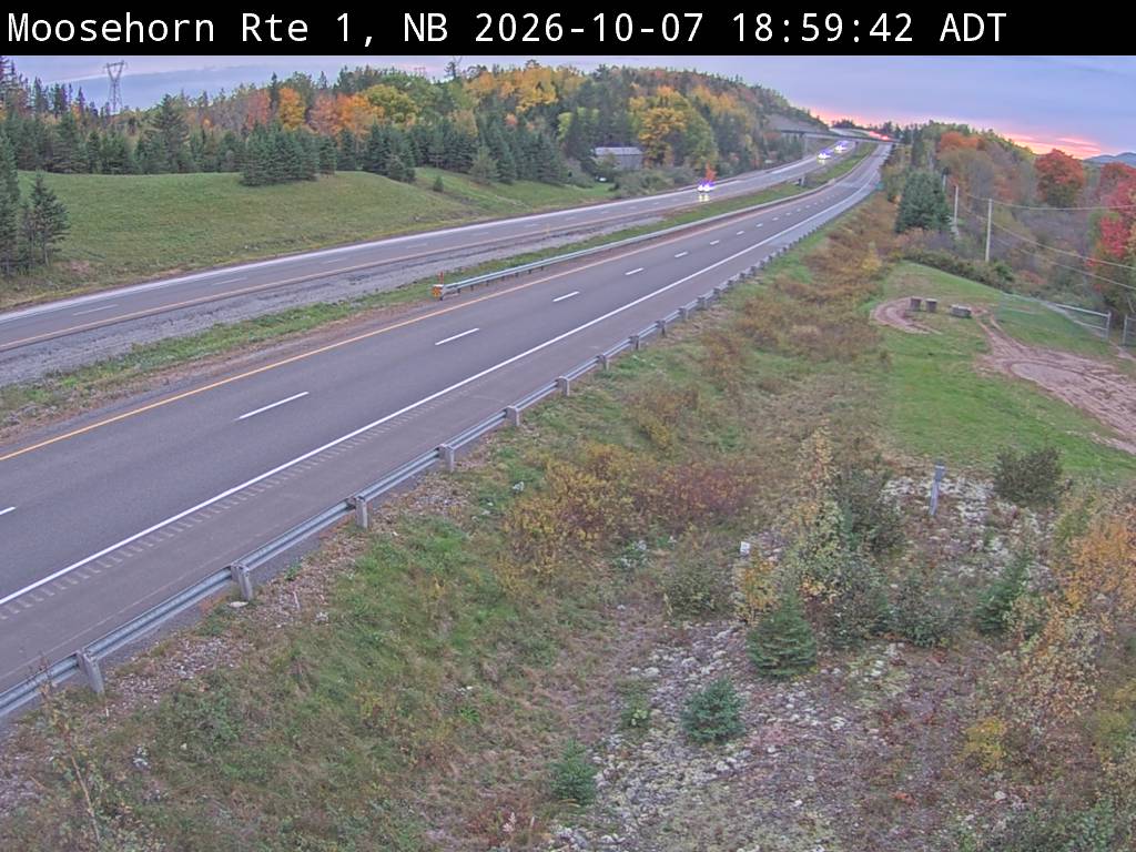 Web Cam image of Moosehorn Creek (NB Highway 1)