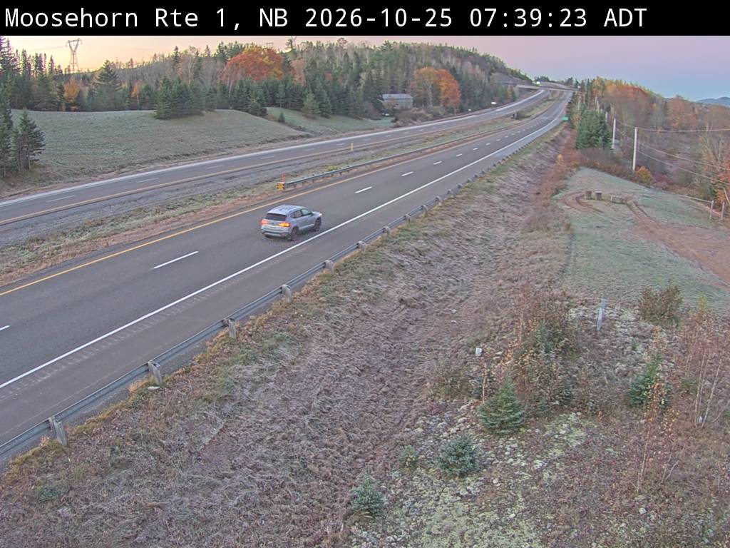 Web Cam image of Moosehorn Creek (NB Highway 1)