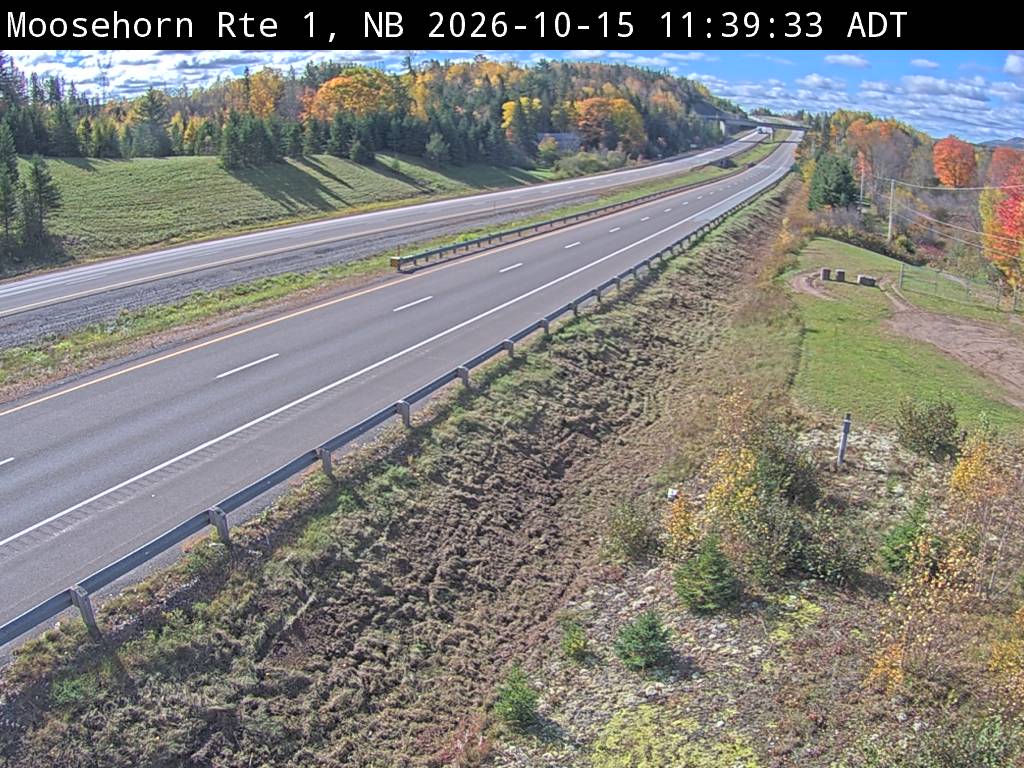 Web Cam image of Moosehorn Creek (NB Highway 1)