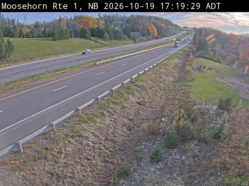 Web Cam image of Moosehorn Creek (NB Highway 1)