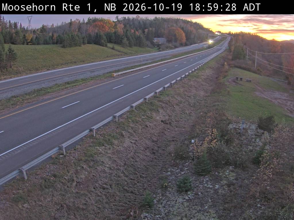 Web Cam image of Moosehorn Creek (NB Highway 1)