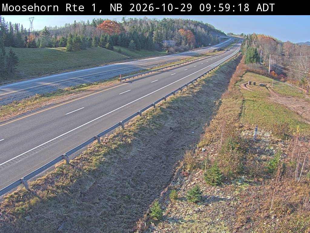Web Cam image of Moosehorn Creek (NB Highway 1)