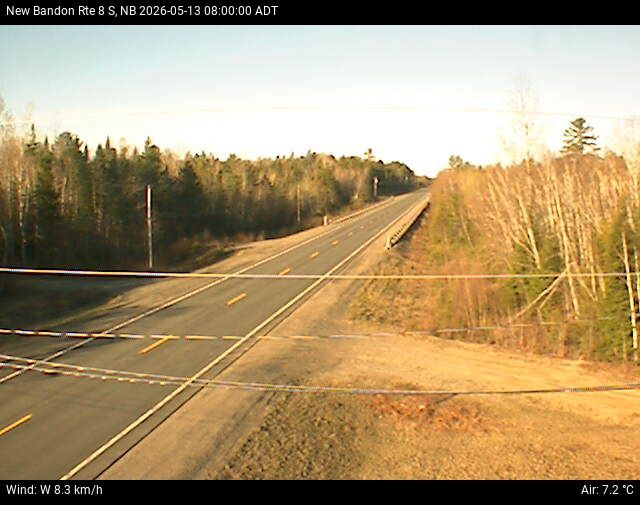 Web Cam image of New Bandon (NB Highway 8)