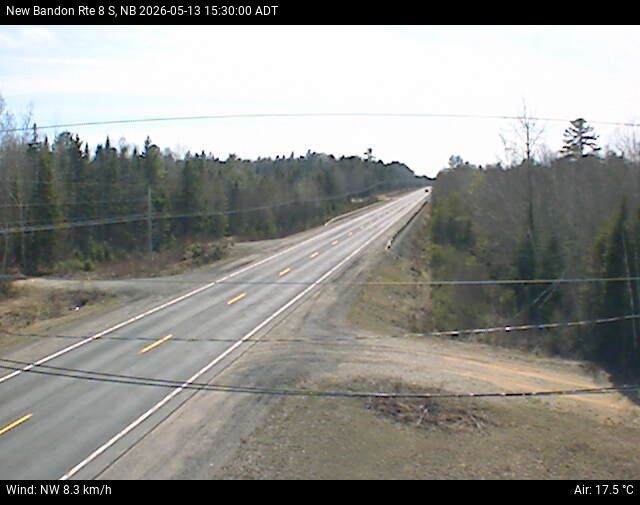 Web Cam image of New Bandon (NB Highway 8)