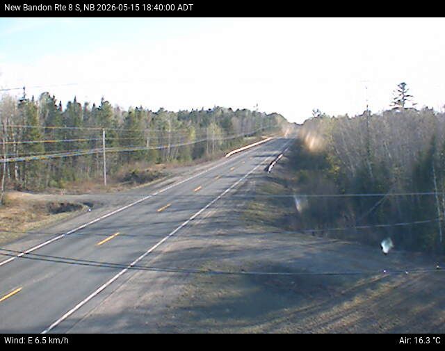 Web Cam image of New Bandon (NB Highway 8)