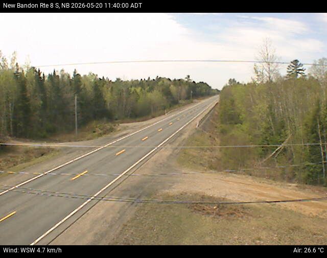 Web Cam image of New Bandon (NB Highway 8)
