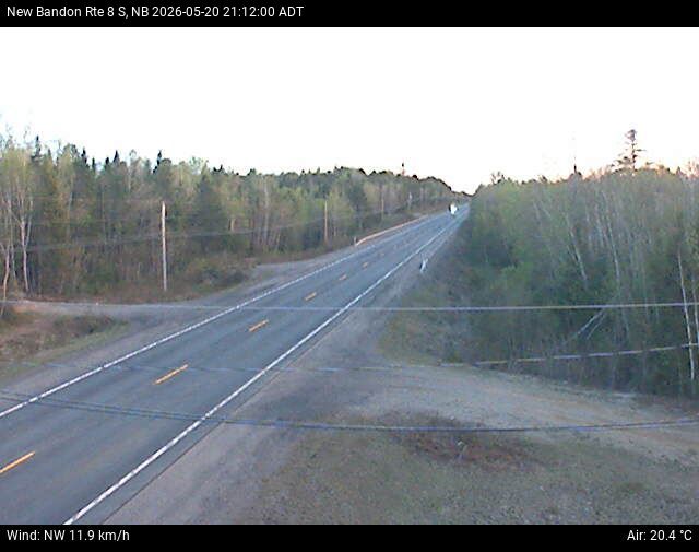 Web Cam image of New Bandon (NB Highway 8)