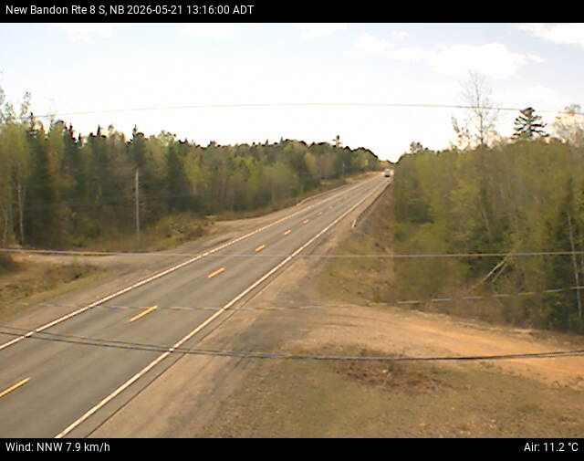 Web Cam image of New Bandon (NB Highway 8)