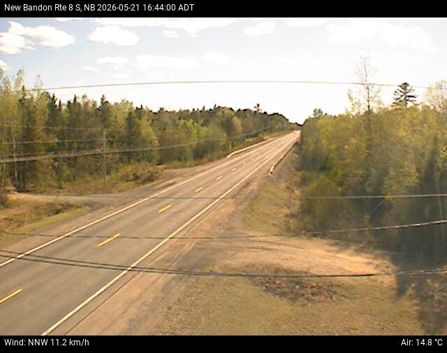 Web Cam image of New Bandon (NB Highway 8)