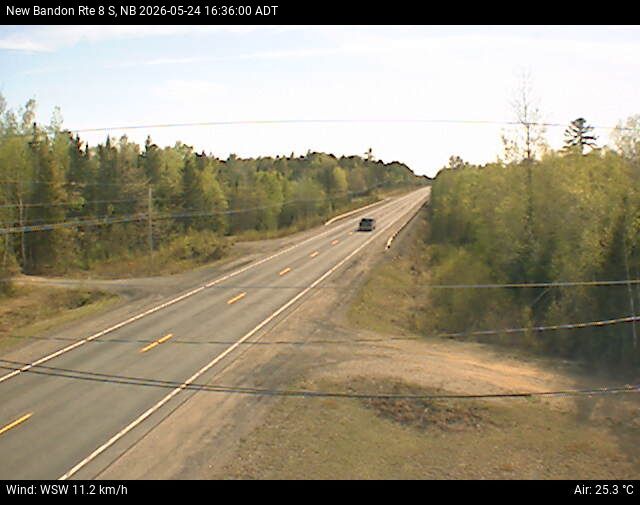 Web Cam image of New Bandon (NB Highway 8)