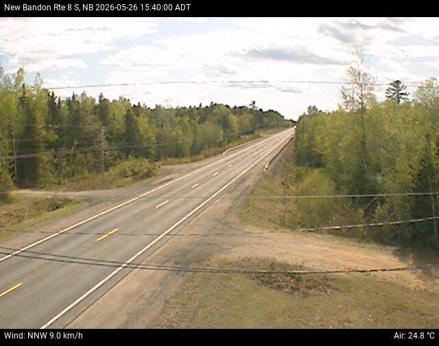 Web Cam image of New Bandon (NB Highway 8)