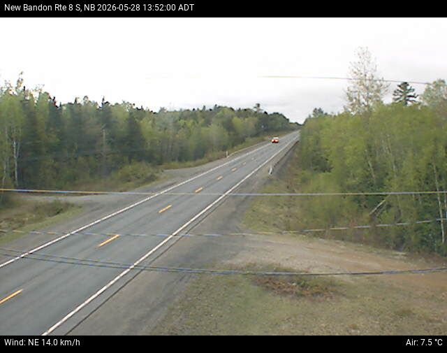 Web Cam image of New Bandon (NB Highway 8)