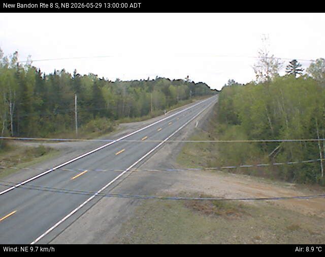 Web Cam image of New Bandon (NB Highway 8)