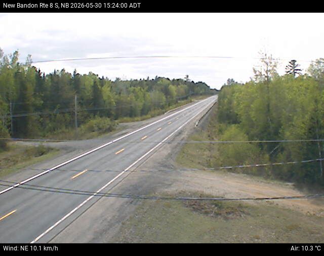 Web Cam image of New Bandon (NB Highway 8)