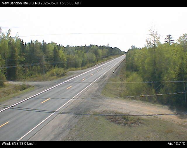 Web Cam image of New Bandon (NB Highway 8)