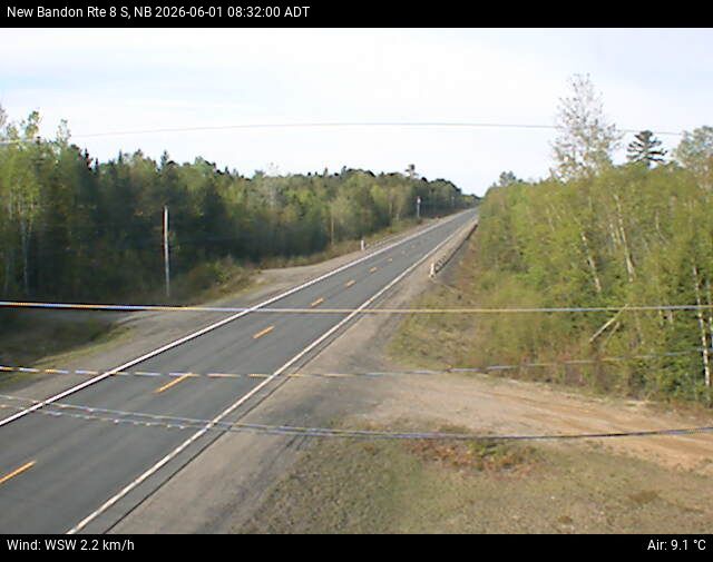 Web Cam image of New Bandon (NB Highway 8)
