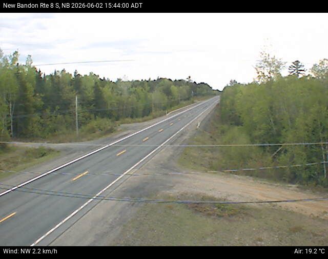 Web Cam image of New Bandon (NB Highway 8)