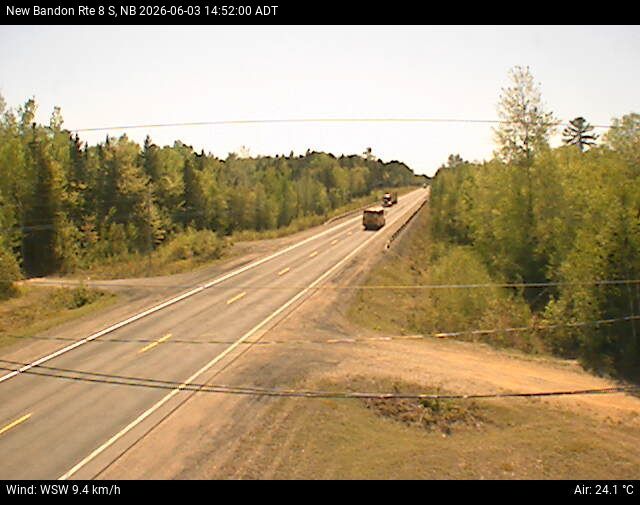 Web Cam image of New Bandon (NB Highway 8)
