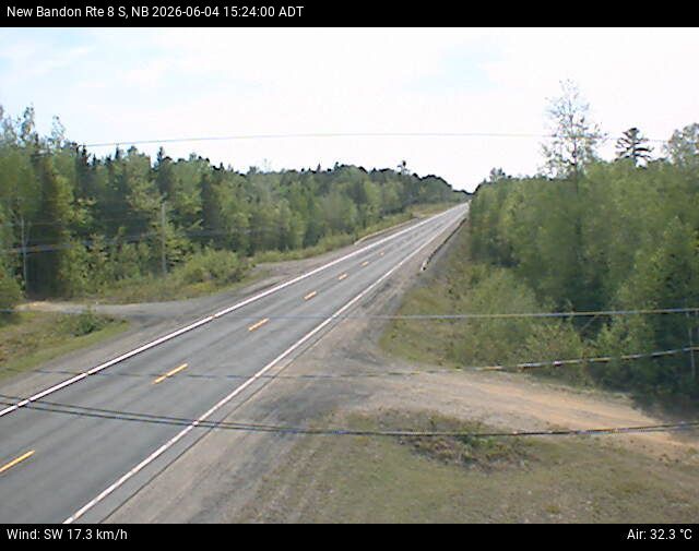 Web Cam image of New Bandon (NB Highway 8)