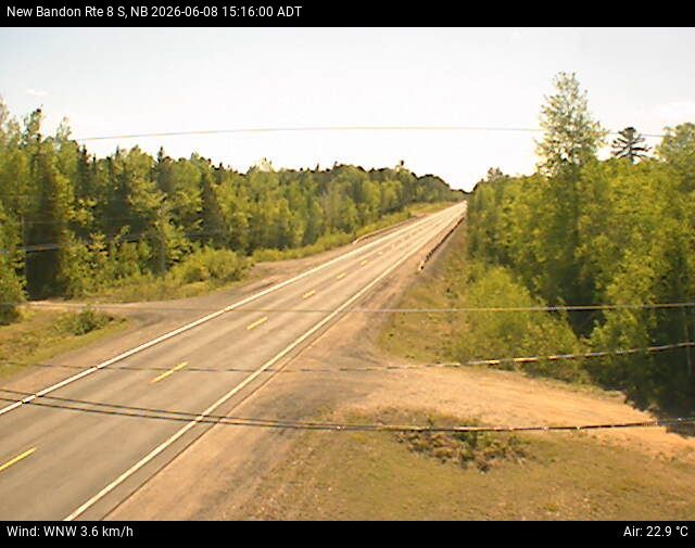 Web Cam image of New Bandon (NB Highway 8)