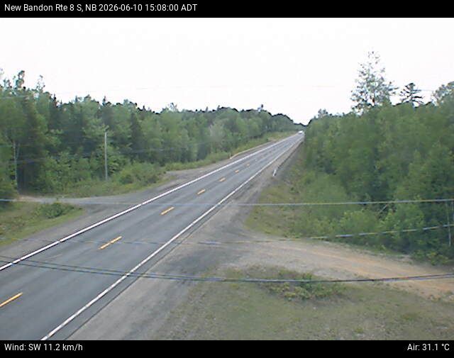 Web Cam image of New Bandon (NB Highway 8)