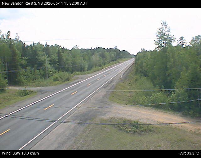Web Cam image of New Bandon (NB Highway 8)